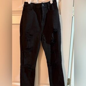 PacSun Black Distressed Skinny Jeans